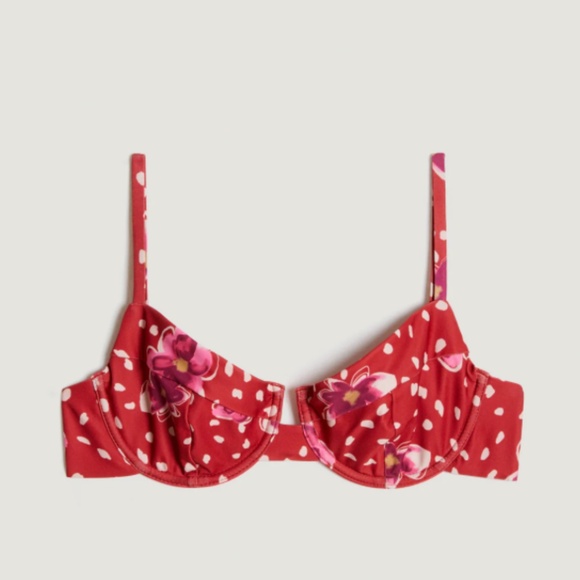 Terence Fleurs D'ete Fleurs D'été Rouge Bikini - Picture 1 of 10